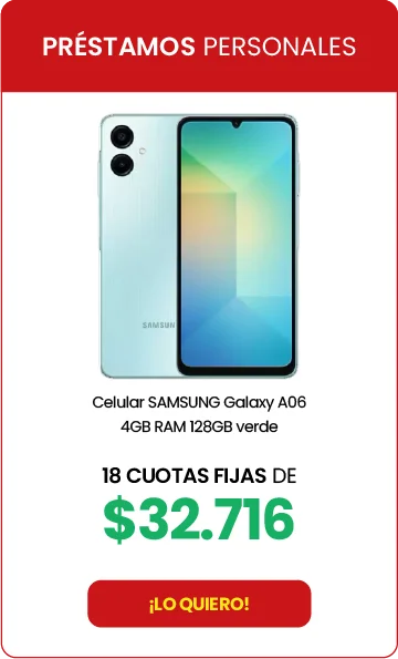 Celular SAMSUNG Galaxy A06 verde