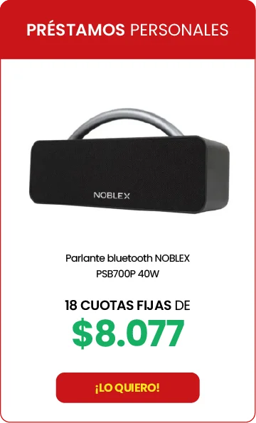 Parlante bluetooth NOBLEX