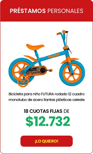 Bicicleta para niño FUTURA rodado 12 celeste